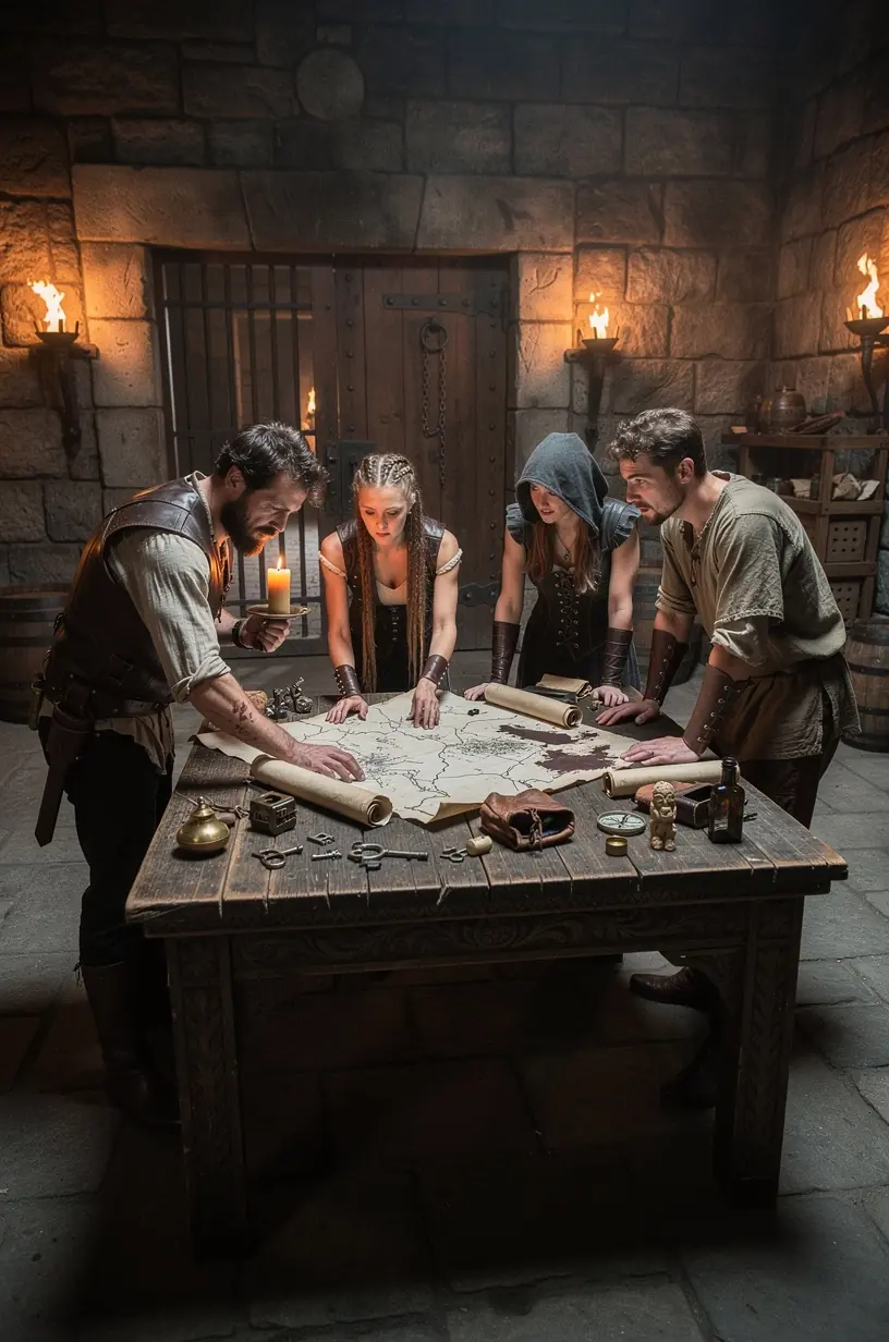 Team building and puzzle-solving in escape rooms